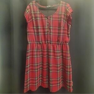 Simply Be | Red Tartan Plaid Dress